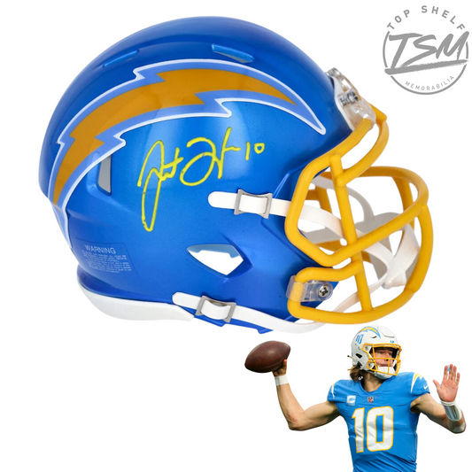 Justin Herbert Autographed Mini Helmet