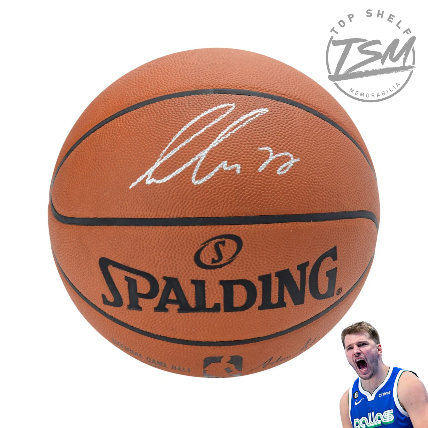 Luca Doncic Autographed Basketball