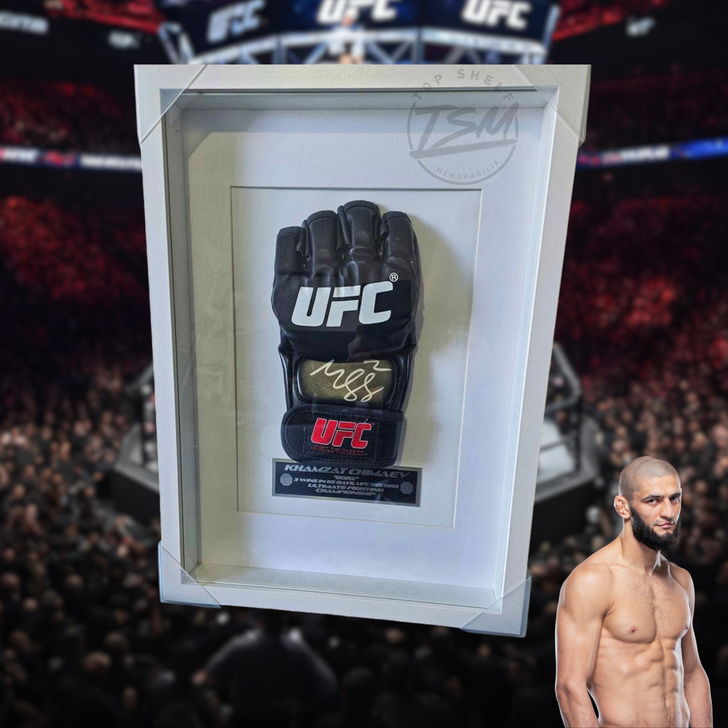 UFC Signed Glove - Khamzat "Borz" Chimaev