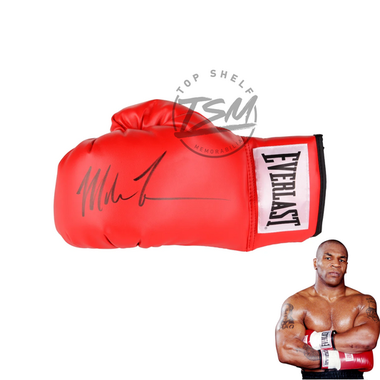 Mike Tyson Autographed Red Everlast Boxing Glove