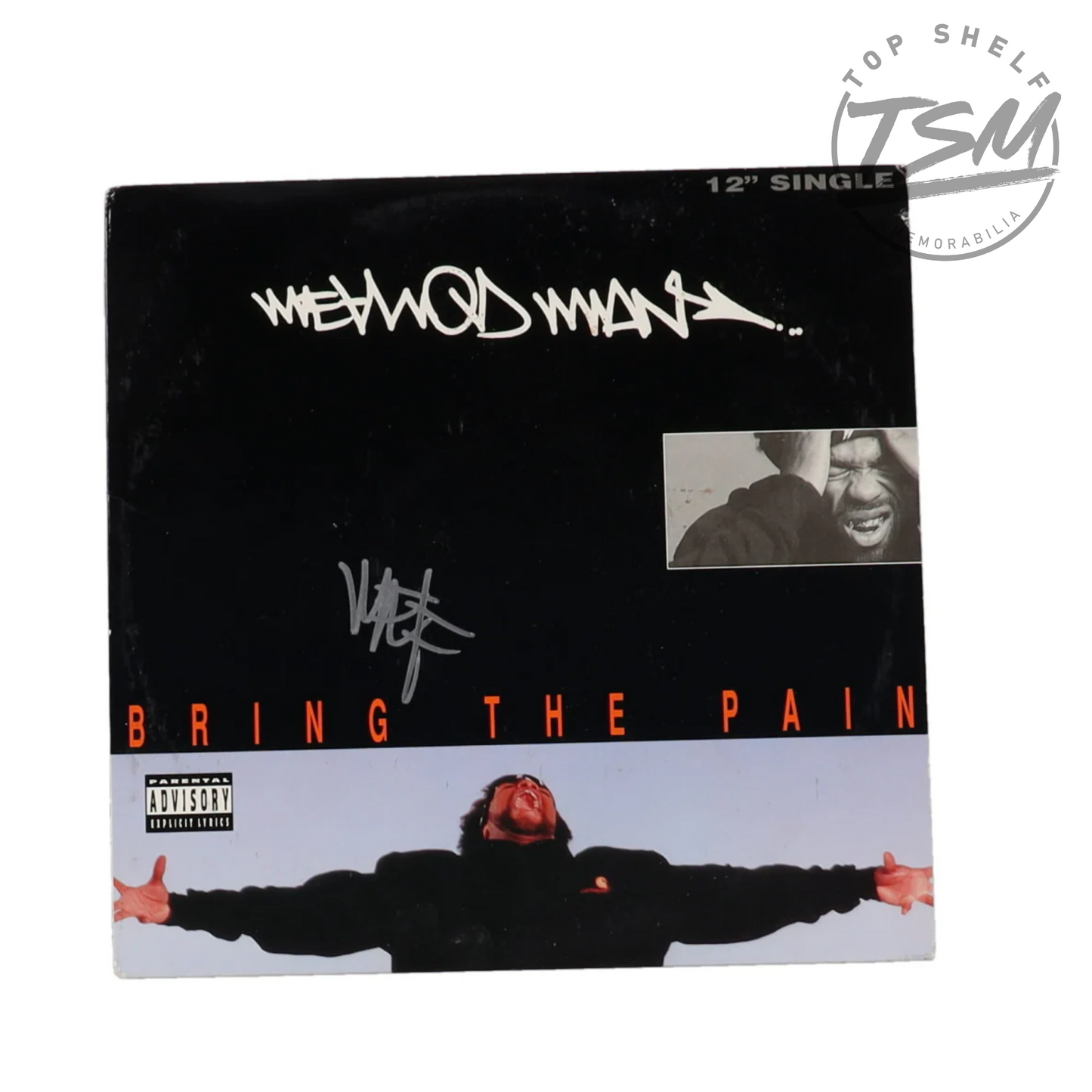 Method Man Signed "Bring The Pain" Vinyl Record Album Sleeve